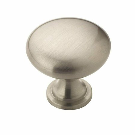 AMEROCK Edona 1-1/4 in 32 mm Diameter Satin Nickel Cabinet Knob, 10PK 10BX53005G10